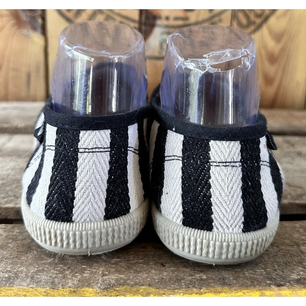 Rock Candy Espadrille Shoes Flats Black White Capsule Women's Sz 8.5